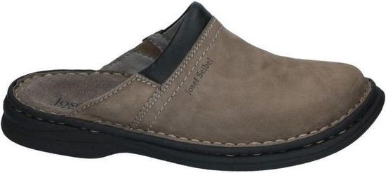 Josef Seibel MAX - Volwassenen Heren slippers - Kleur: Grijs - Maat: 41 |  bol.com