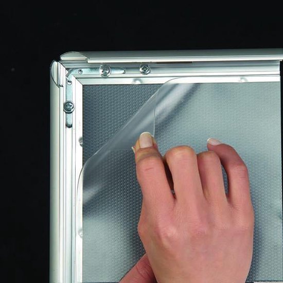 5PACK Kliklijsten 25mm zelfklevend A3 aluminium zilver - wissellijst