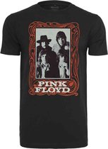 Urban Classics Pink Floyd Dames Tshirt -XL- Pink Floyd Logo Zwart