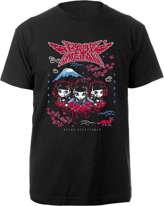 Babymetal Pixel Tokyo Heren T-shirt - zwart - M