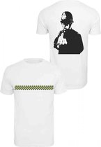 Urban Classics Heren Tshirt -M- Officer Banksy Wit
