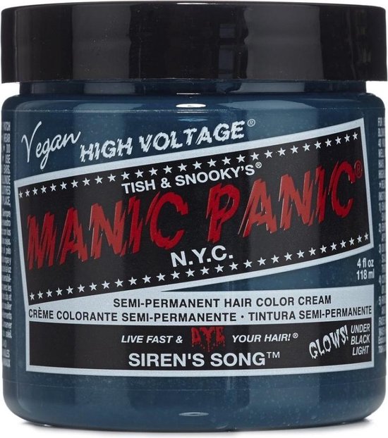 wrijving Avonturier Sinewi Manic Panic Semi permanente haarverf Siren's Song UV Classic Groen | bol.com