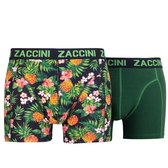 Zaccini - 2-Pack Boxershorts - Pineapple - Uni - Donker Groen