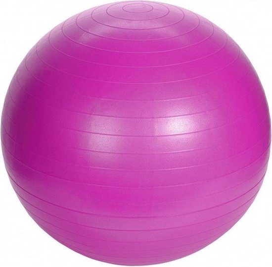 Roman Noord Amazon Jungle Grote roze fitnessbal/yogabal inclusief pomp 75 cm sport fitnessartikelen  -... | bol.com
