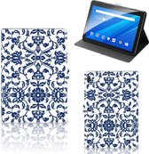 Lenovo Tab E10 Tablet Cover Flower Blue