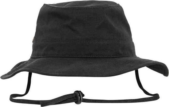 Flexfit Bucket hat / Vissershoed Angler Hat black one size Zwart