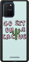Samsung S10 Lite hoesje - Go sit on a cactus | Samsung Galaxy S10 Lite case | Hardcase backcover zwart