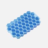 Sens Design honingraat ijsblokjes ijsblokjesvorm siliconen - Blauw