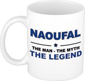 Naoufal The man, The myth the legend cadeau koffie mok / thee beker 300 ml
