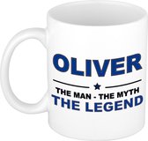 Oliver The man, The myth the legend cadeau koffie mok / thee beker 300 ml