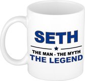 Seth The man, The myth the legend cadeau koffie mok / thee beker 300 ml