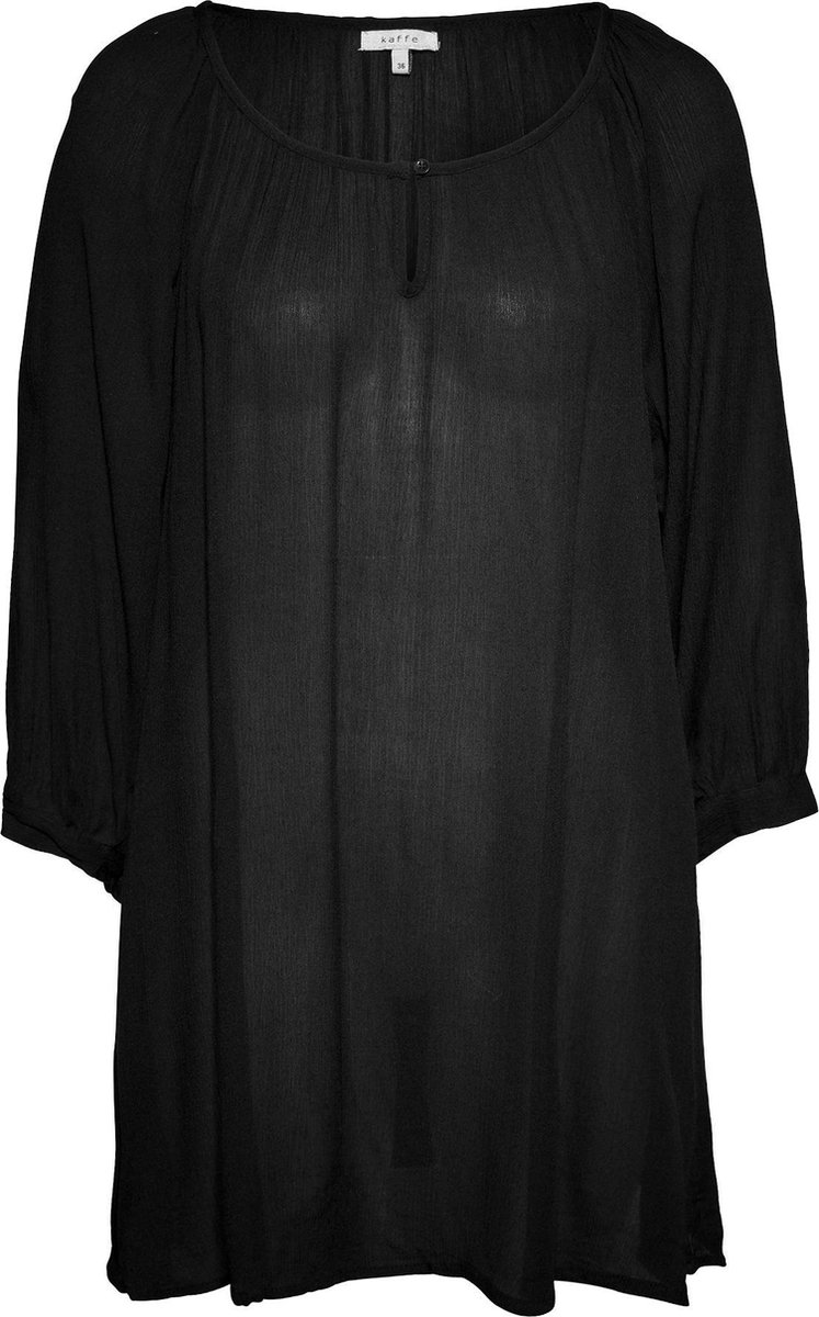 Kaffe blouse amber Zwart-44 (xxl)