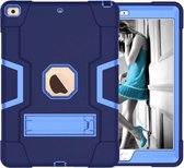 iPad Air 2 / iPad 2017 / iPad 2018 Hybrid Shockproof Protection Case Armor met standaard (blauw)