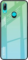 Voor Huawei P Smart Z Gradient Color Glass Case (Sky Blue)