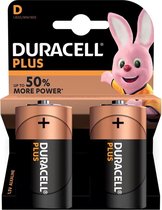 Lot de 10 piles Duracell D Plus 1,5 V - alcalines - LR20 MN1300 - Pack piles