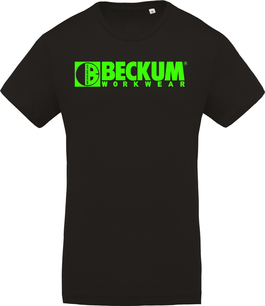 Beckum Workwear EBTS04 T-shirt met logo Zwart XL