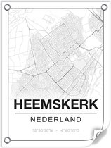 Tuinposter HEEMSKERK (Nederland) - 60x80cm