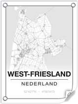 Tuinposter WEST-FRIESLAND (Nederland) - 60x80cm