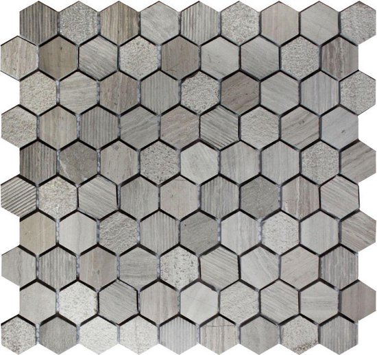 Sub 1729 keramische tegelmat 30x30 cm blok 3x3 cm, prijs per tegel, 1 stuk,  macciato,... | bol.com