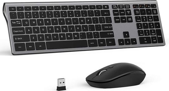 Case2go - Draadloos Toetsenbord en Muis - QWERTY Keyboard - 2.4 GHZ - Voor  PC, Laptop,... | bol.com
