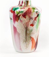 Vase design Toronto - Fidrio MIXED COLORS - verre, soufflé à la bouche - hauteur 28 cm