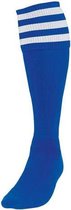 Chaussettes de football Precision Stripe Junior Nylon Bleu / blanc Taille 30-34