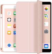 WIWU - Tablet hoes geschikt voor iPad 10.2 2019 / 2020 / 2021 - PU Leren Tri-Fold Book Case - Roze
