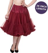 Banned 50's Petticoat Lang Bordeaux