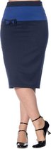 Dancing Days Kokerrok -S- Colour Block Blauw