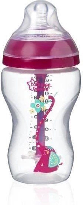 Babyflesje - Tommee Tippee - Antikoliekzuigfles - Avancé roze - 340 ml