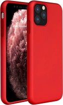 Coque en silicone ShieldCase pour iPhone 11 Pro - rouge avec verre de confidentialité