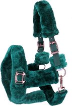 Horsegear Halster  Suave Rosegold - Dark Green - cob