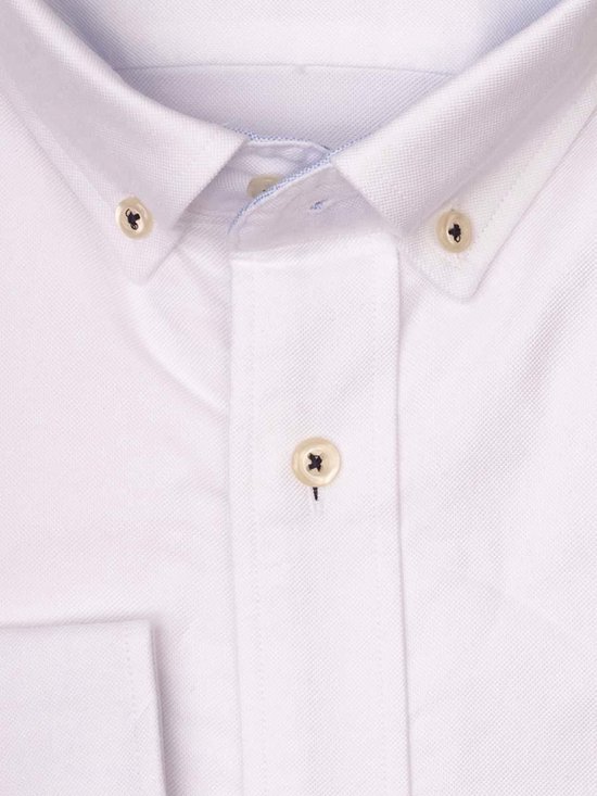 Giordano Heren Overhemd Kennedy Wit Button-Down Regular Fit - XL | bol
