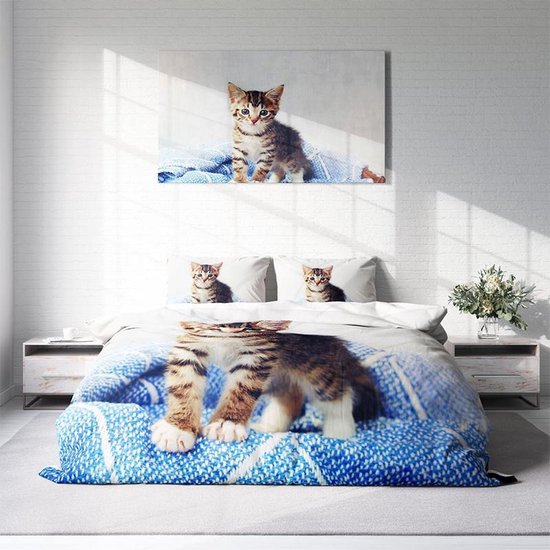 kemila 3D schattige dierenhond kat wolf digitaal printen dekbedovertrek kussensloop tweepersoonsbedset lakenhoes dekbedovertrek kopen vanaf een prijs van 25