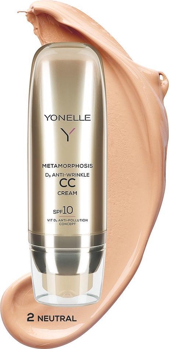 Yonelle - Metamorphosis D3 Anti Wrinkle Cc Cream Spf10 Anti-Wrinkle Cream 2 Neutral 50Ml