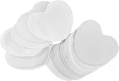 TCM FX Confetti harten 55x55mm, wit, 1kg
