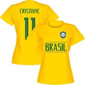 Brazilië Team Cristiane 11 T-shirt - Geel - Dames - S