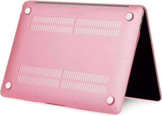 Tech Supplies Hardcover Case Cover Voor Apple Macbook Pro 13.3 Inch 2020/2021 (A2289/A2251/A2338) Hard Shell Hoes - Notebook Sleeve Skin Protector Hardshell - Hardcase Beschermhoes - Mat Roze - Tech Supplies
