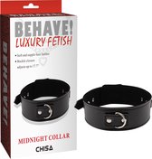 Behave Luxury Fetish - Midnight Collar met D-ring