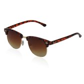 Clubmaster panther | trendy zonnebril en goedkope zonnebril (UV400 bescherming - hoge kwaliteit) | Unisex  | zonnebril dames  & zonnebril heren