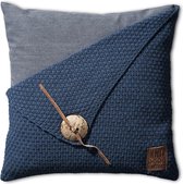Knit Factory Barley Sierkussen - Jeans - 50x50