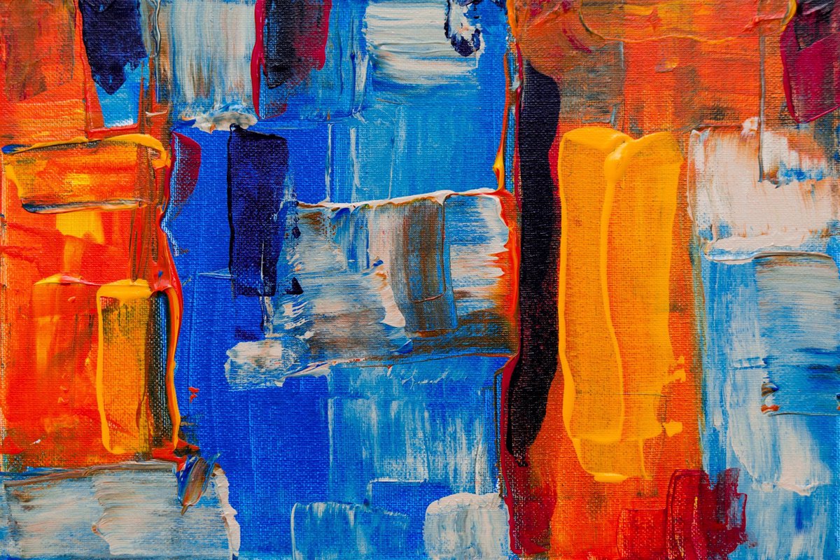 Canvasvooraandemuur.nl Abstract canvas voor aan de muur Multi