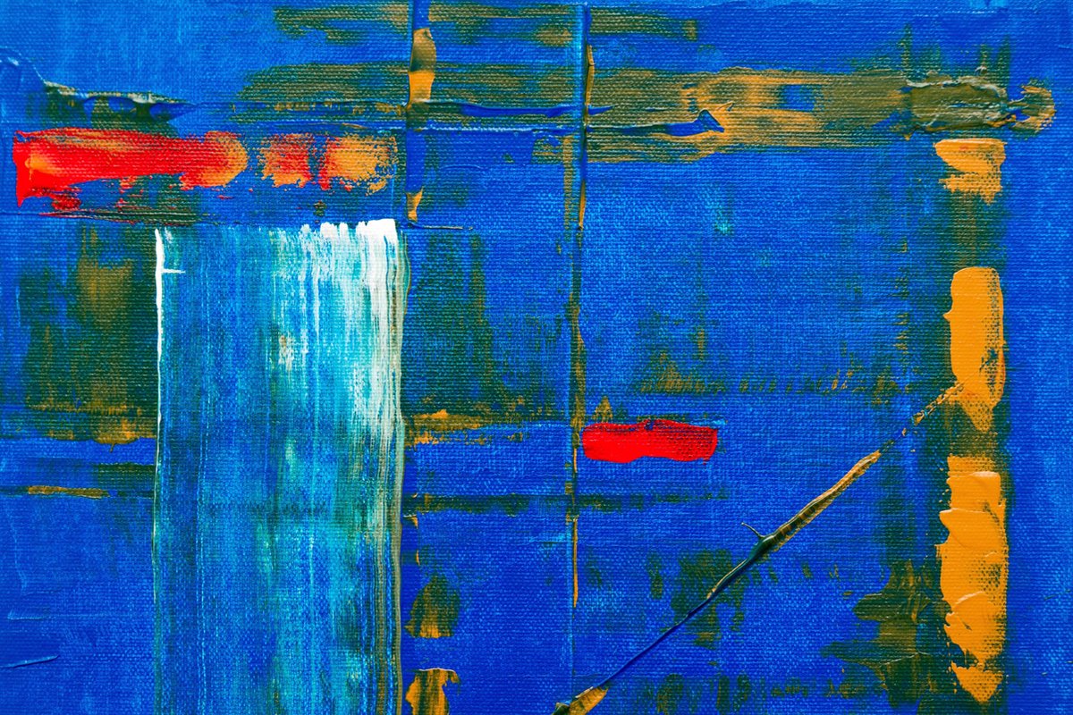Canvasvooraandemuur.nl Abstract canvas voor aan de muur Multi