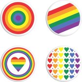 Grindstore Badge/button Rainbow Pride Badge Pack Multicolours