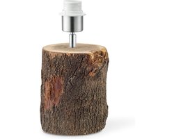 Home Sweet Home - Landelijke tafellamp voet Treetrunk voor lampenkap - 13.5/13.5/26cm - gemaakt van Hout - geschikt voor E27 LED lichtbron - voor lampenkap met doorsnede max.35cm