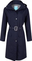 Donkerblauwe dames regenjas (Long Coat) Madonna van Happy Rainy Days XXXL