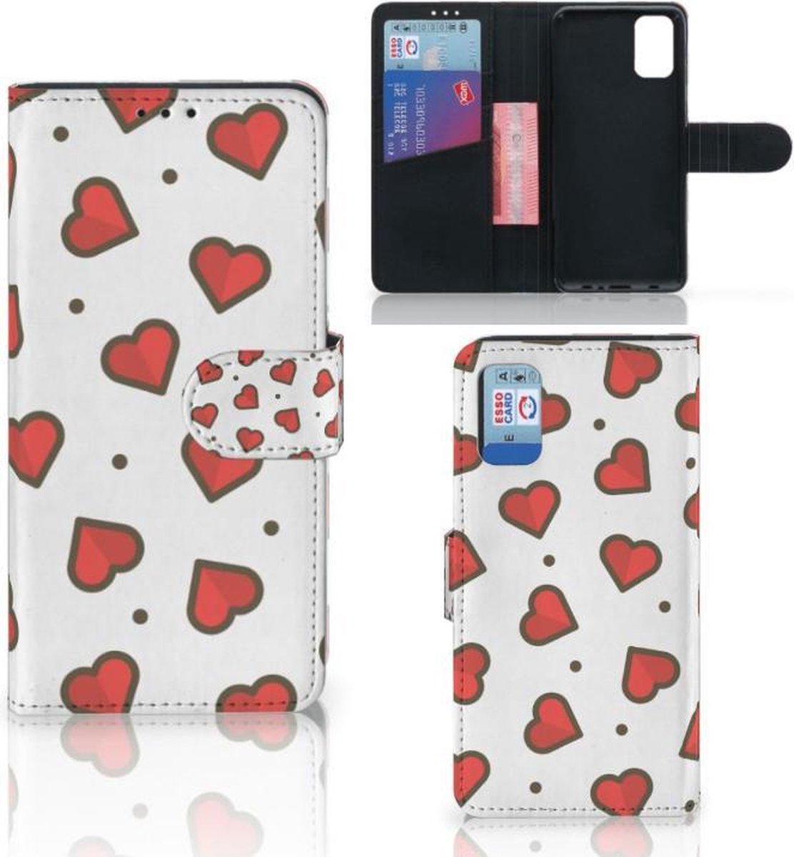 Samsung Galaxy A41 Telefoon Hoesje Hearts
