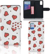 Beschermhoes Geschikt voor Samsung Galaxy A41 Telefoonhoesje Cadeau voor Vriendin Hearts