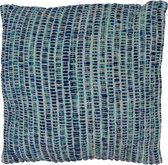 Kussen - Vierkant - Katoen - Blauw Melange - 45x45x15cm - Sarana - Fairtrade India - Fairtrade