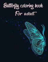 Butterfly coloring book for adult